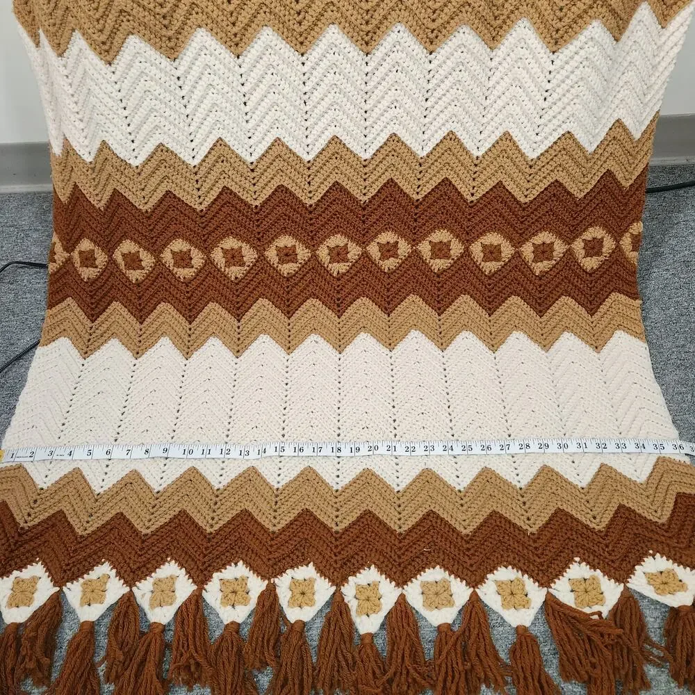HANDMADE Crocheted Afghan Throw Blanket 81